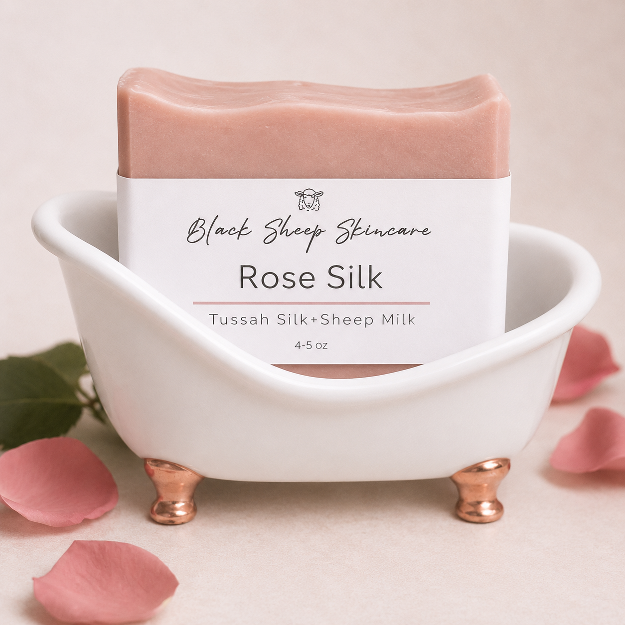 Rose Silk Bar – Silky Soft Skin, Infused with Tussah Silk