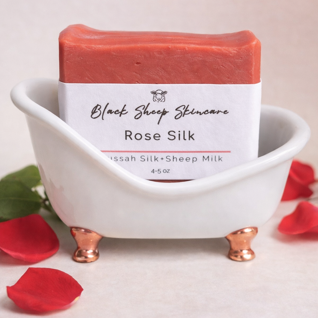 Rose Silk Bar – Silky Soft Skin, Infused with Tussah Silk