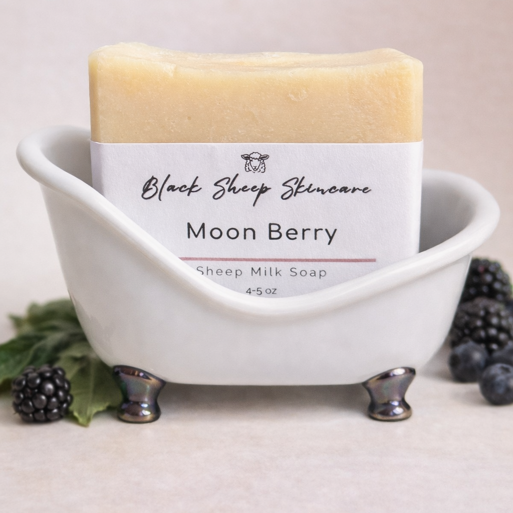 Moon Berry – A Luminous Sheep Milk Soap with the Scent of Ripe Dark Berries
