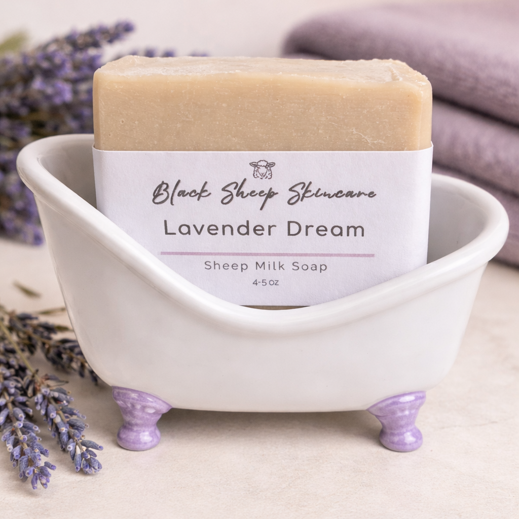 Lavender Dream Sheep Milk Bar - A Calming Sheep Milk Cleanse