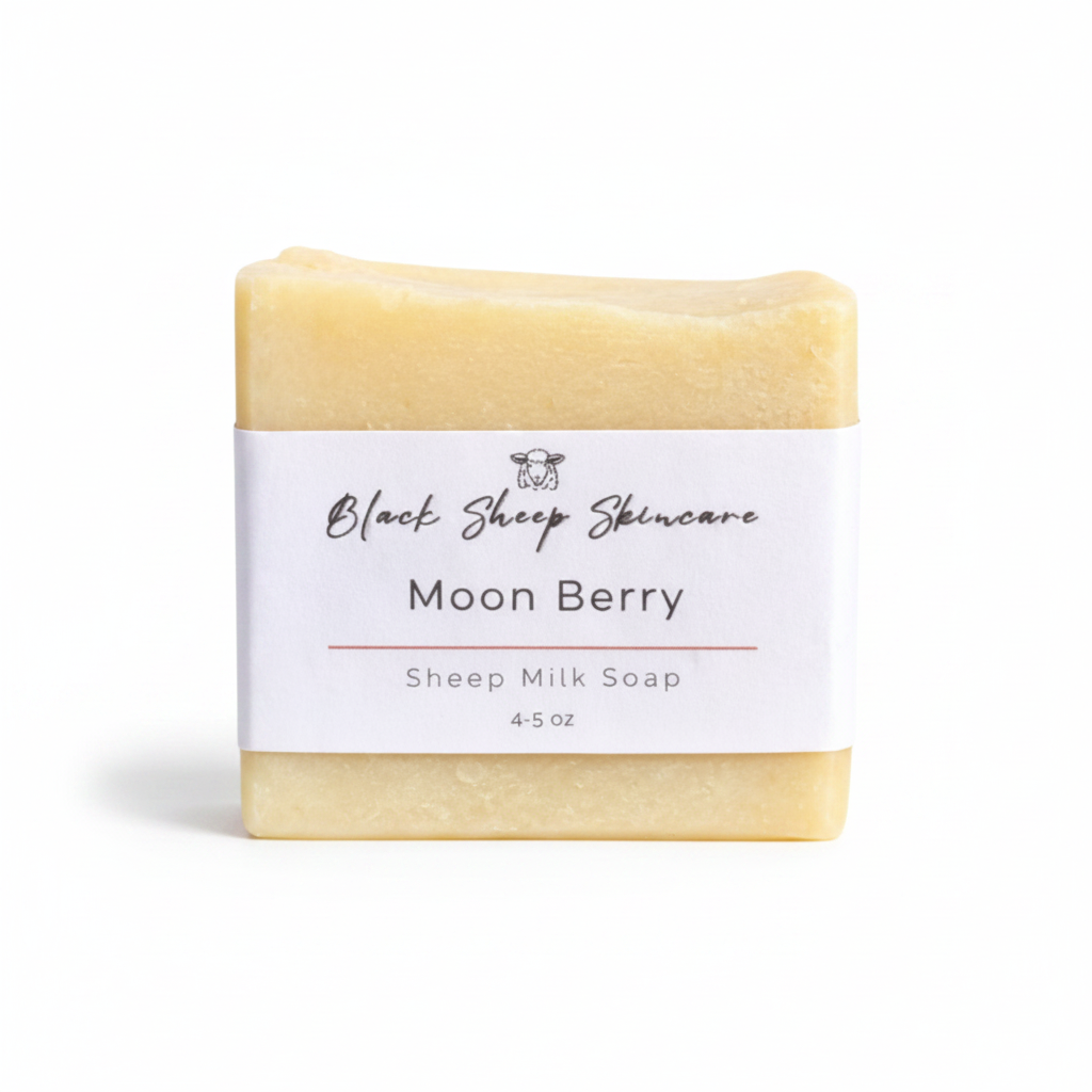 Moon Berry – A Luminous Sheep Milk Soap with the Scent of Ripe Dark Berries